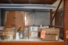 ASSORTED HARDWARE ON SHELF