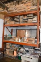 (1) SECTION ORANGE TEAR DROP PALLET RACKING, NO CONTENTS!!, 132" X 94"W X 43"D
