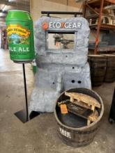 ASSORTED AD DISPLAYS, (1) ECO X GEAR 71"H x 40"W x 24"D, (1) SIERRA NEVADA STAND, 64",