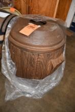 WOOD LOOK BARREL, 2 PIECES