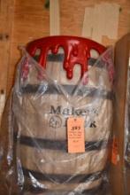 MAKERS MARK WAX TOP HALF BARREL SHELF, 34"T