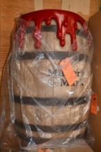 MAKERS MARK WAX HALF TOP BARREL SHELF, 34"T, PICTURE IS REPRESENTATIVE