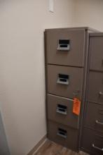 FIRE RESISTANT INSULATED FILING CABINET, CLASS 350, #A239945, 4 DRAWERS W/KEY
