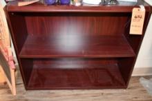 CHERRY WOOD SHELF UNIT, 14" X 36" X 30"T