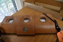 DON JULIO TEQUILLA, WOOD LOOK, LIGHT UP BASE BOTTLE HOLDER