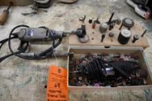 ASSORTED DREMEL TOOLS AND ACCESSORIES