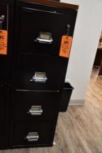 FIREKING FIRE & IMPACT RESISTANCE FILE CABINET, 4 DRAWERS, KEY