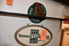 SELF & MOUSE HEAD BEER SIGN & THOMAS GARRAWAY SIGN