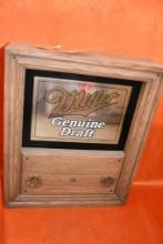 MILLER GENIUNE DRAFT MIRROR "TAP BOX" W/BOX, PICTURE IS A REPRESENTATIVE