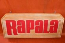 RAPALA ADVERTISING SIGN W/BOX, 41" X 18", PICTURE IS A REPRESENTATIVE