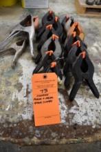 ASSORTED PLASTIC AND METAL SPRING CLAMPS