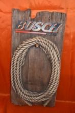 BUSCH BEER ROPE SIGN