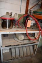 SILICON DEARREATION CHAMBER AND VACUUM PUMP WITH CART AND DRUM CLAMP PARTS