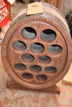 WOOD LOOK WINE BOTTLE HOLDER
