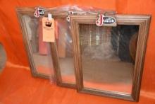 (3) JUSTIN BOOT MIRRORS