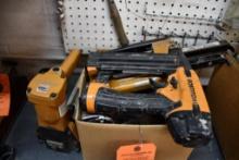 BOX AND LOOSE ASSORTED BOSTITCH PNEUMATIC STAPLE GUNS AND NAILERS