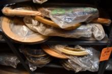 SHELVES 3 & 4: MISC. SIZE FRAMES, VARIOUS COLORS