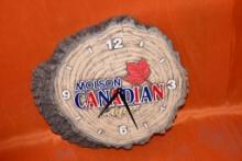 MOLSON CANADIAN LAGER BATTERY OPERATED CLOCK