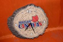 MOLSON CANADIAN LAGER BATTERY OPERATED CLOCK