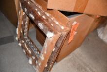 BOX W/12" ROUND FRAMES, (3) SQUARE FRAMES