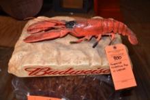 BUDWEISER ADVERTISING PROP W/LOBSTER
