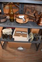 34D, 4TH & FLOOR OF UNIT: MISC. ITEMS-NAPKIN HOLDERS, CORK SCREWS, BUD BOTTLE HOLDER, ETC.