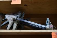 (6) 12" MASTERFORCE QUICK GRIP BAR CLAMPS WITH 3" THROATS