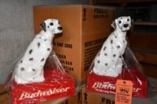 (2) BUDWEISER DALMATION DOG DISPLAYS, NIB