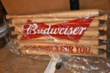 BUDWEISER BAT SIGN DISPLAY, 20"H X 36"W