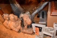 SECTION OF ASSORTED MOLDS & DISPLAYS: JOE CAMEL, JACK LOPE, CAMERA, RIFLE, MISC. & MERMAID ON END