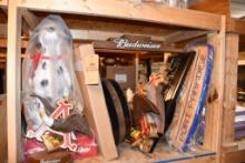 SECTION OF SHELF-ANHEUSER BUSCH SIGNS/DISPLAYS