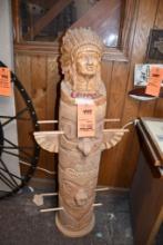 CHIPPEWA BOOTS INDIAN HEAD CHIEF ON TOTEM POLE
