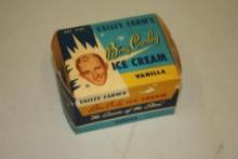 RARE ONE PINT VALLEY FARM'S BING CROSBY ICE CREAM EMPTY CARTON VINTAGE