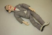 VINTAGE 1980S PEE WEE HERMAN PULL STRING TALKING DOLL, 18' TALL