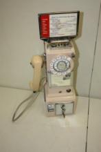 VINTAGE PINK BELL SYSTEM WESTERN ELECTRIC COIN TELEPHONE, PAY PHONE