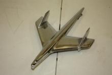 VINTAGE 1955 CHEVY HOOD ORNAMENT, CHROME HOOD BIRD