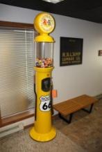 ROUTE 66 CHEVROLET CORVETTE GUMBALL MACHINE, THE GUMP, 1997 FIBERGLASS CONSTRUCTION.