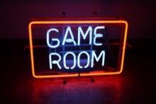 VINTAGE NEON ADVERTISING SIGN GAME ROOM