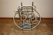 VINTAGE NEON ADVERTISING SIGN, 5 CENTS A DANCE