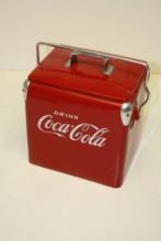 ACTION MANUFACTURING EMBOSSED COCA-COLA COOLER, 1950'S VINTAGE