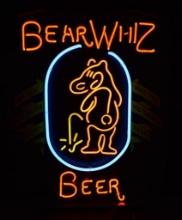 RARE BEAR WHIZ NEON BEER ADVERTISING SIGN