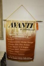 VINTAGE AVANTI BY STUDEBAKER BANNER
