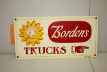BORDEN'S TRUCKS DAIRY SIGN, ELSIE THE COW MILK