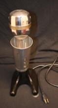 MIXMASTER COMMERCIAL SODA SHOP FOUNTAIN PORCELAIN MALT MIXER WITH RARE BLACK FINISH