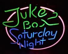 JUKEBOX SATURDAY NIGHT NEON ADVERTISING SIGN, WORKS WELL, REC ROOM MAN CAVE