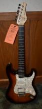 VINTAGE FRET LIGHT 400 SERIES FENDER STRATOCASTER ELECTRIC GUITAR COPY, WITHOUT CASE