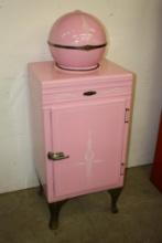 RESTORED PINK GENERAL ELECTRIC MONITOR TOP 1930'S REFRIGERATOR
