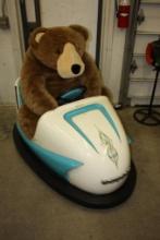 RARE DOGEM BUMPER CAR, RESTORED, WITH ELECTIVE POLE ACE SIGNS
