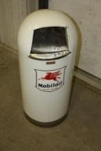 RARE LAWSON MOBIL OIL SOURCE STATION TRASH CAN
