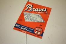 1953 MILWAUKEE BRAVES SCORE CARD MAGAZINE, CLARKS SUPER 100 MLB